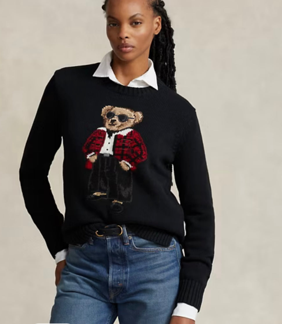 Ralph Lauren ayıcıklı kazak/Siyah