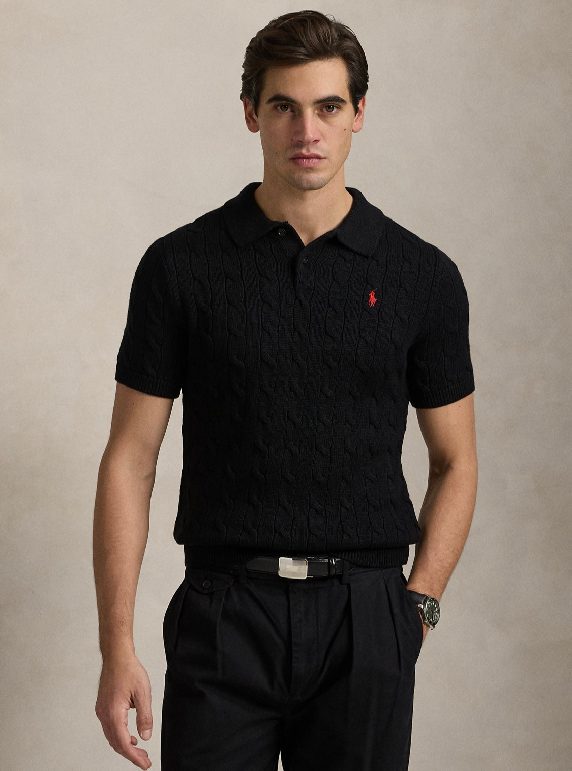 Ralph Lauren Erkek kısa kollu örgü kazak