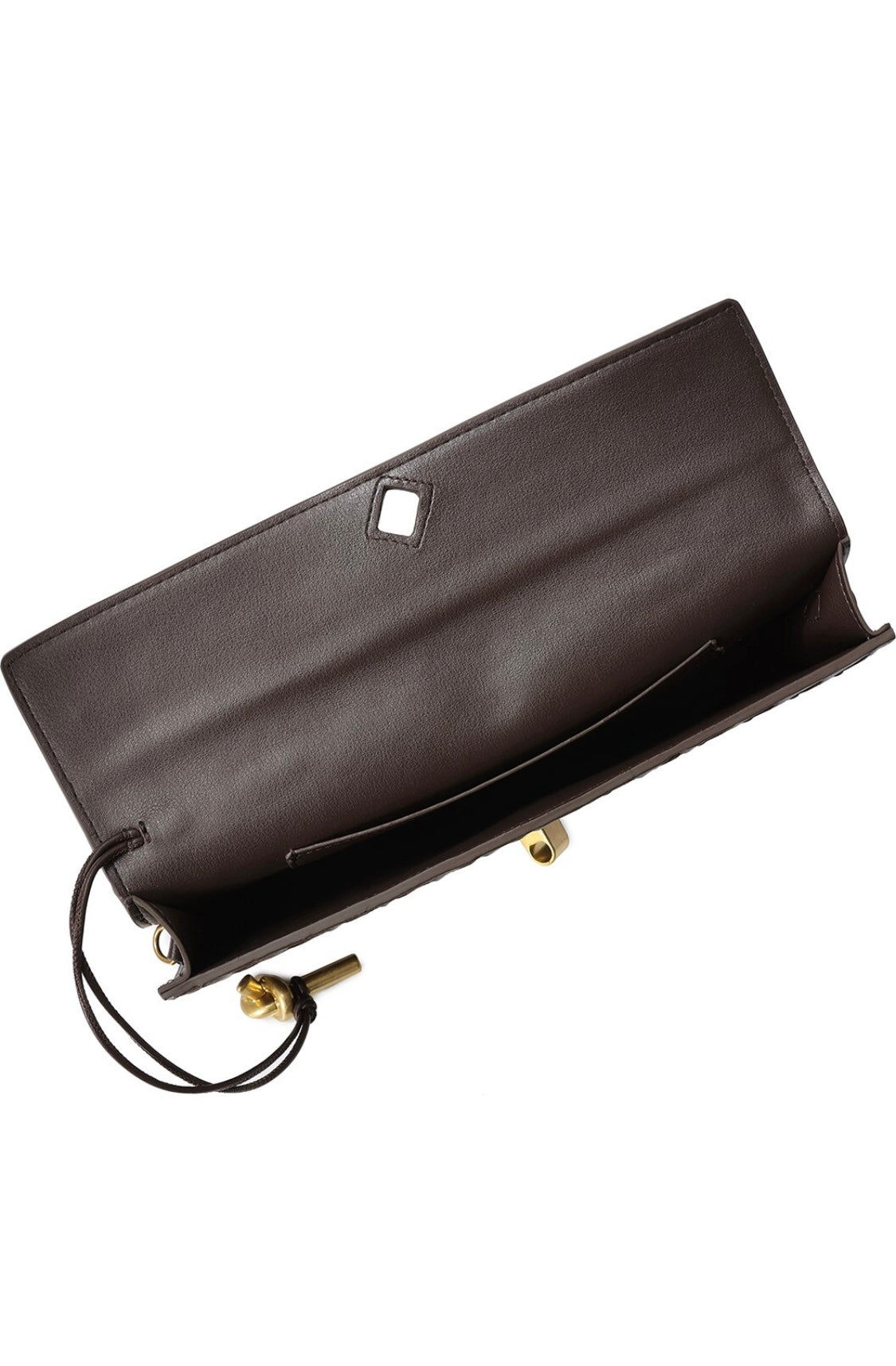 Hand Woven leather/suede clutch