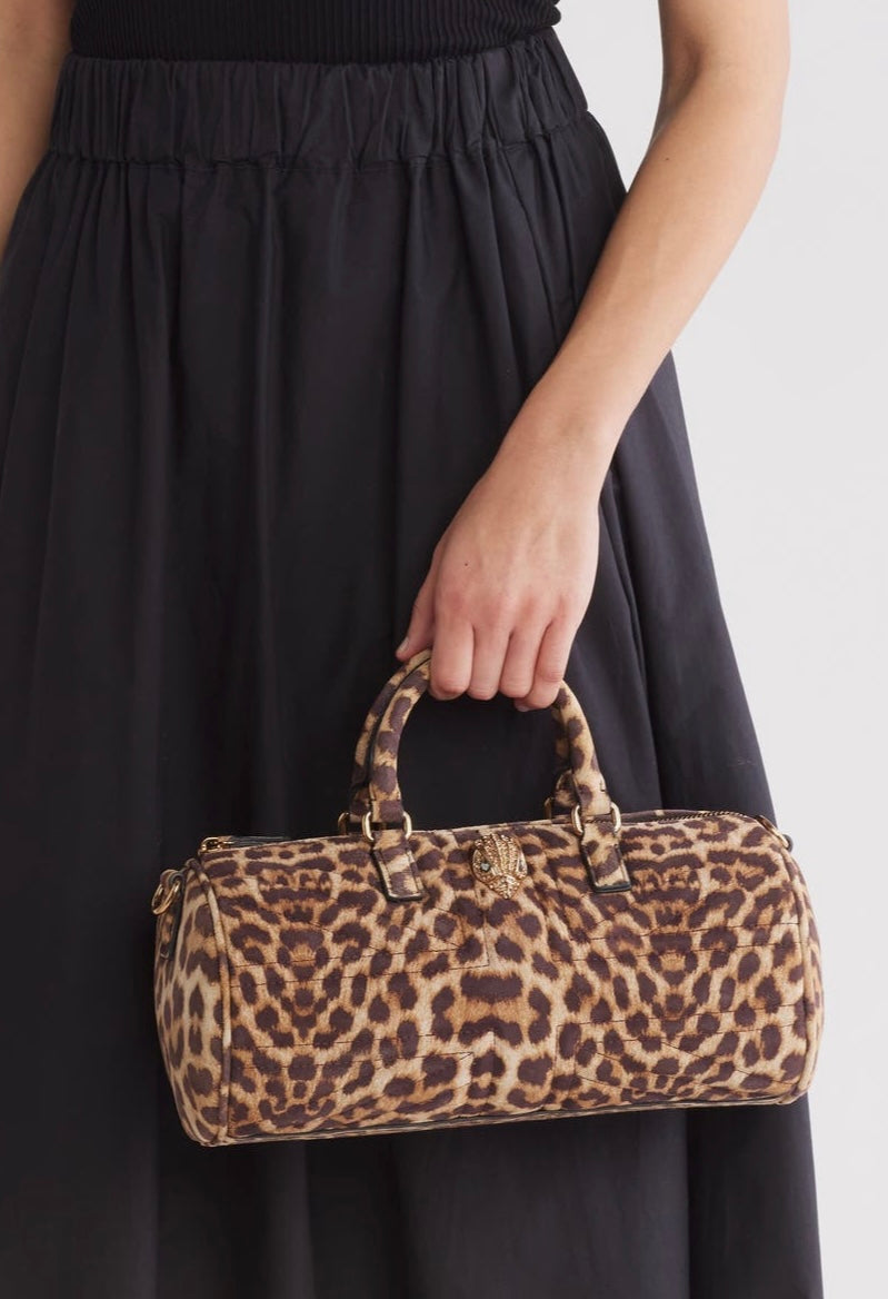 Leopar Barrel crossbody bag