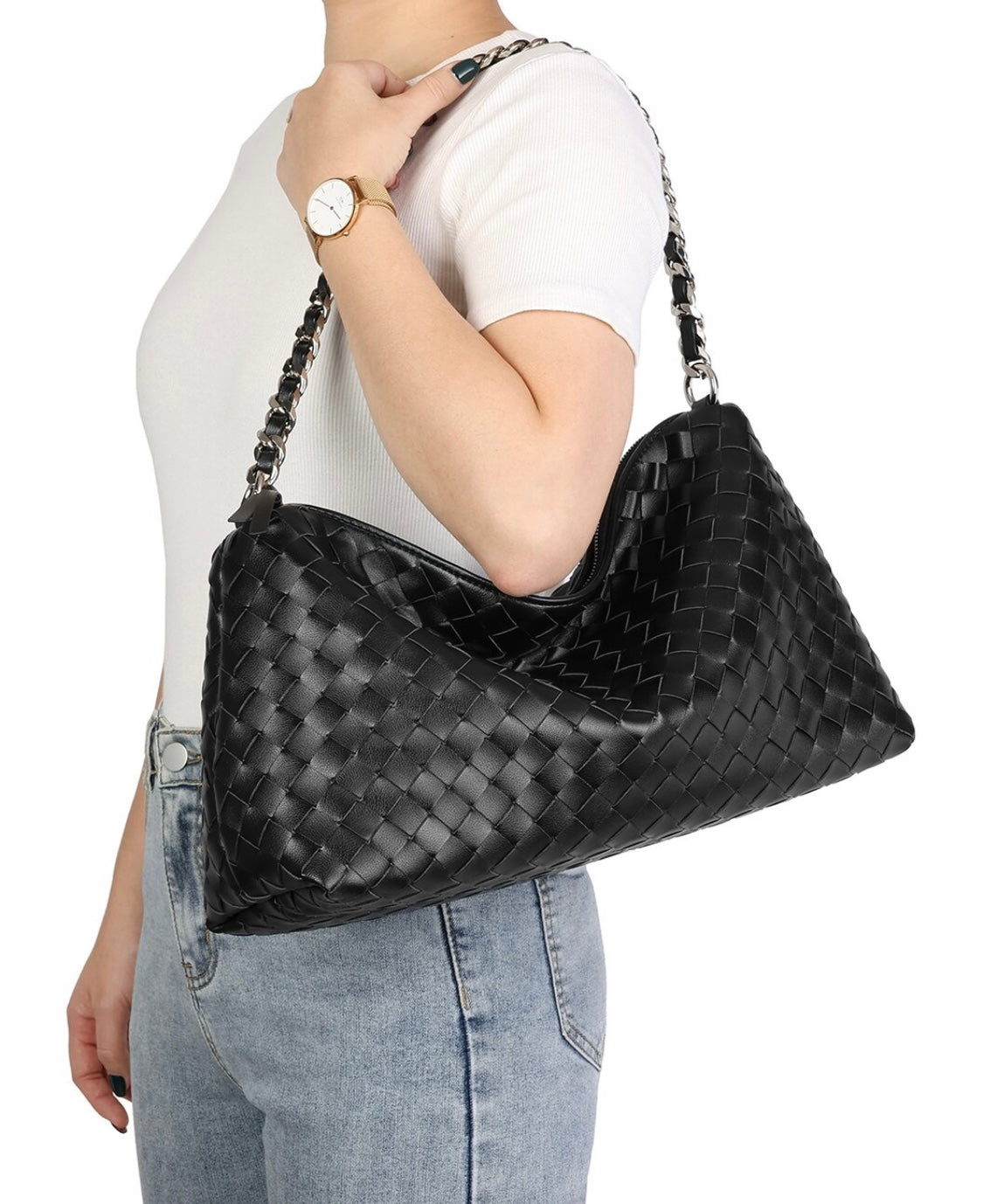 Tiffany Fred woven black Tote bag