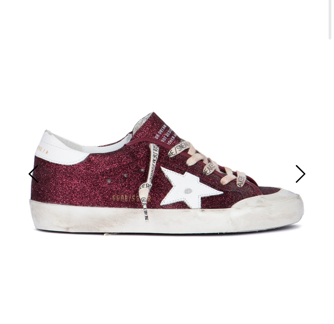 GOLDEN GOOSE
BORDEAUX GLITTER SUPER-STAR