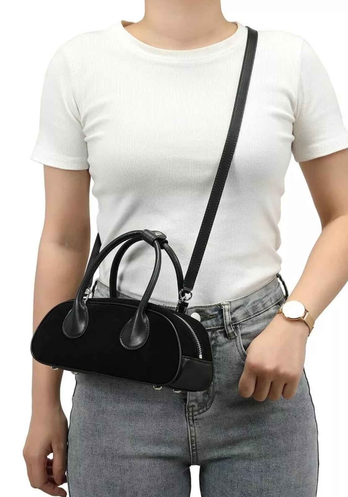 Tiffany & Fred Paris Suede & Leather Satchel RENKLER➡️