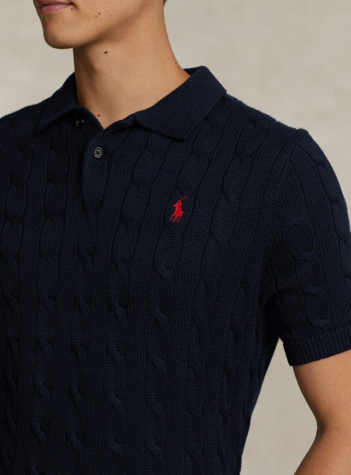 Ralph Lauren Erkek kısa kollu örgü kazak