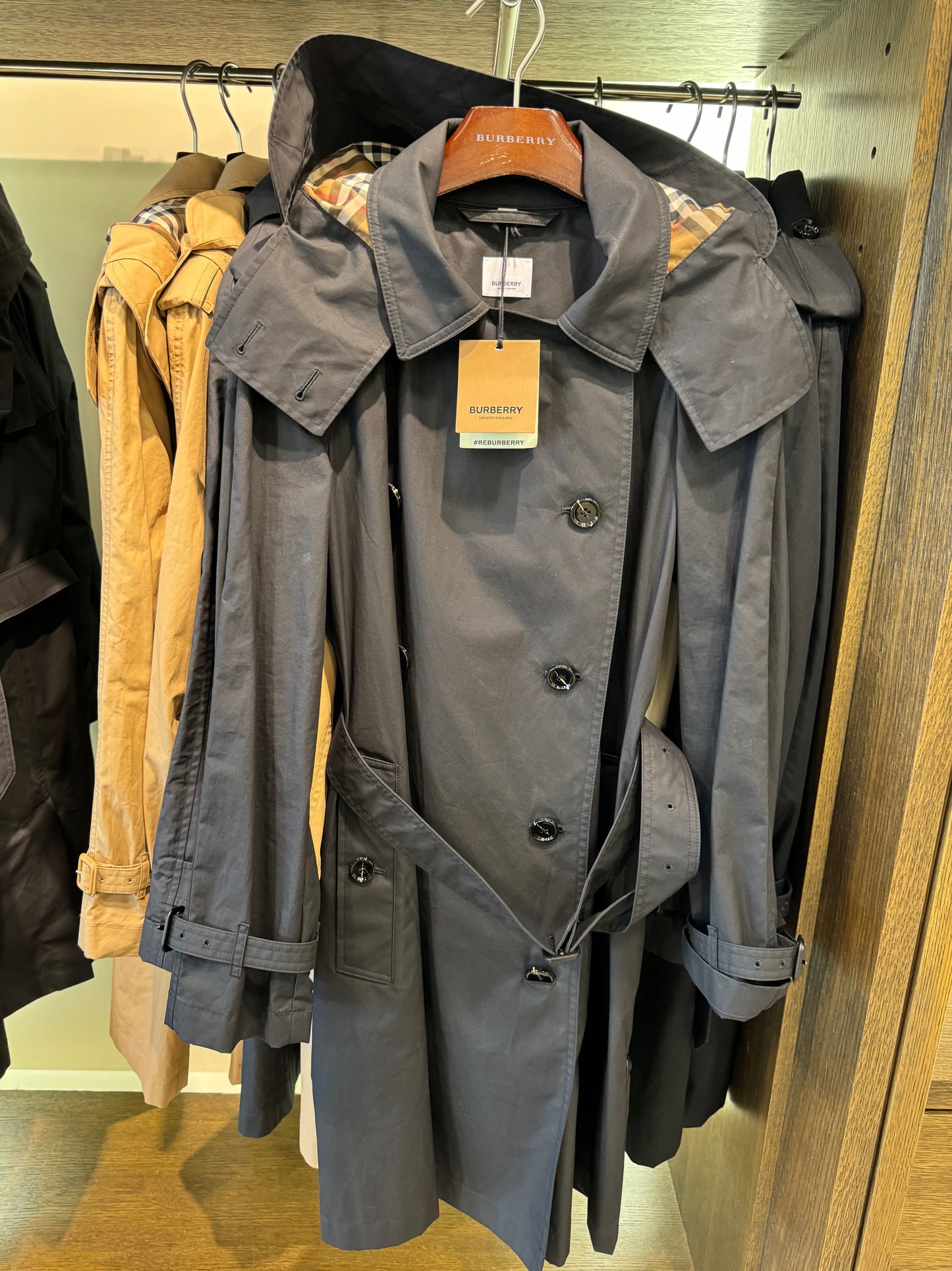 Kapüşonlu Bayan Trench Coat