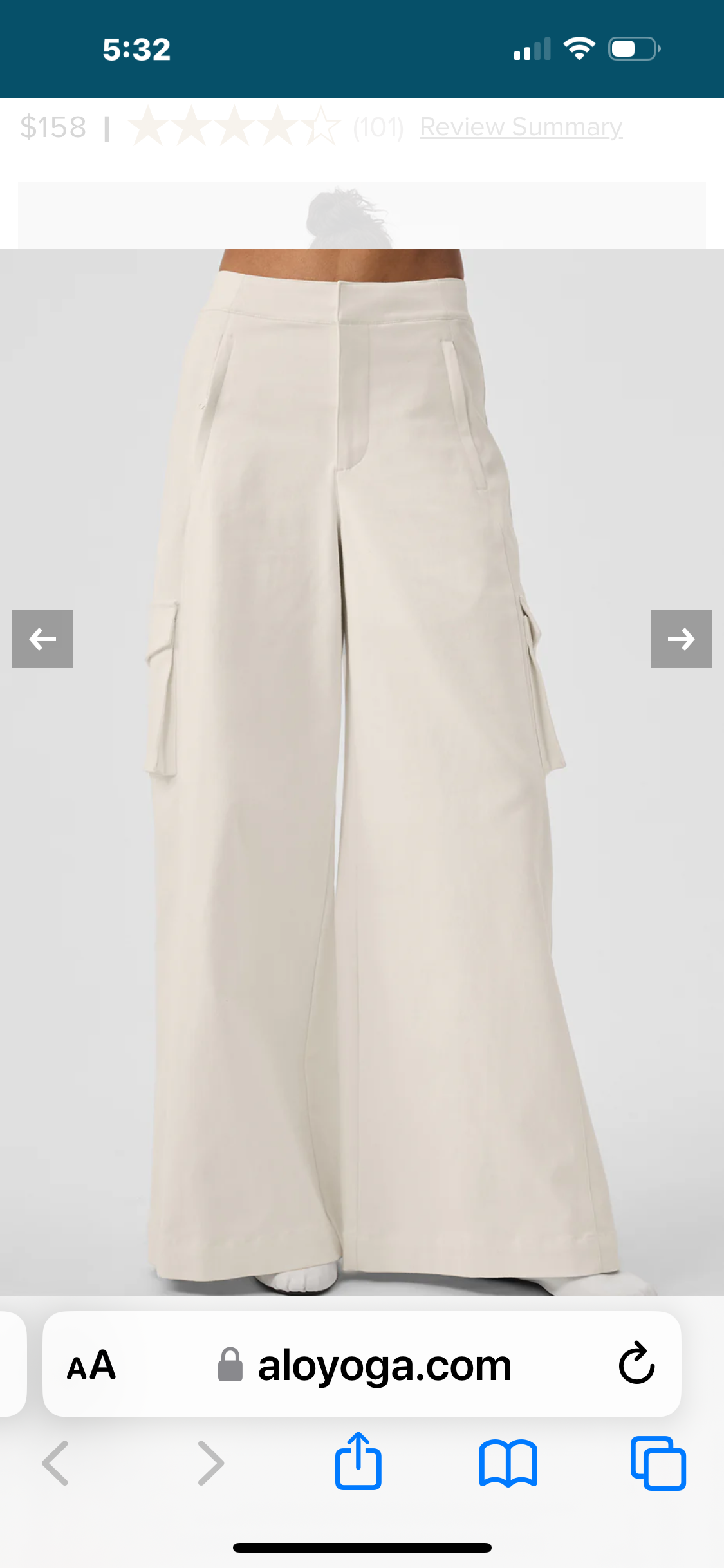 Show Off Cargo Wide Leg Trouser RENKLER➡️