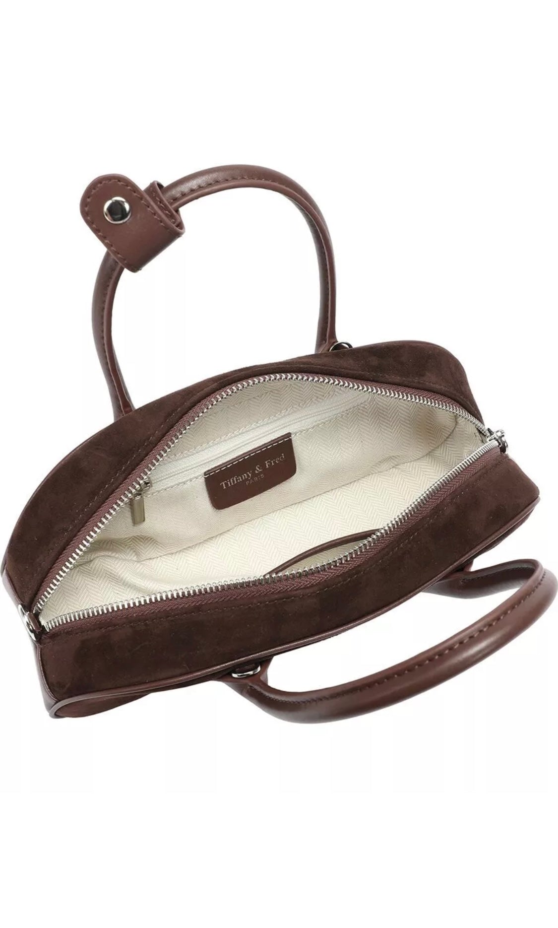Tiffany & Fred Paris Suede & Leather Satchel RENKLER➡️