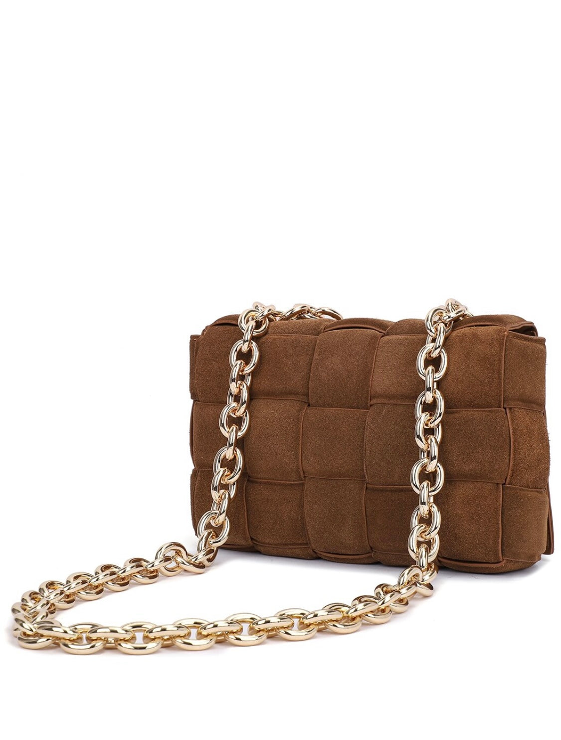 Leather shoulder bag