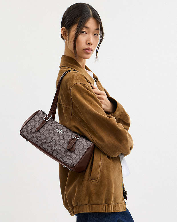 Asher Shoulder Bag In Signature Jacquard