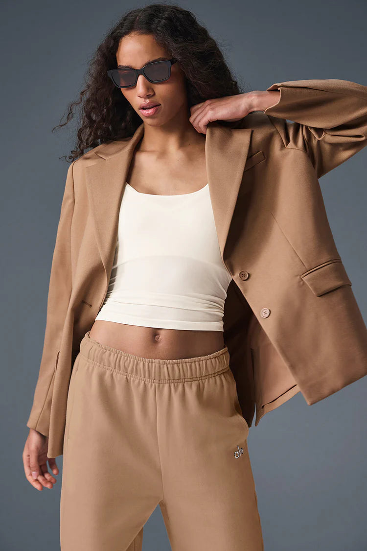 First-Class Blazer Toasted Almond
