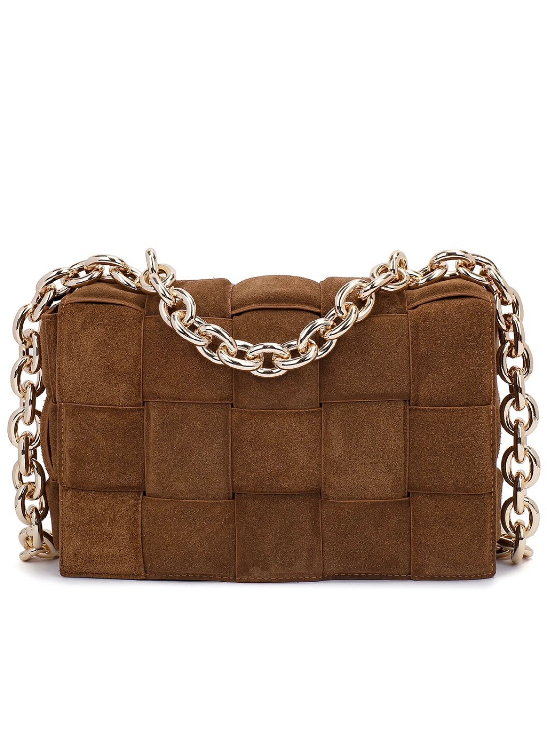 Leather shoulder bag