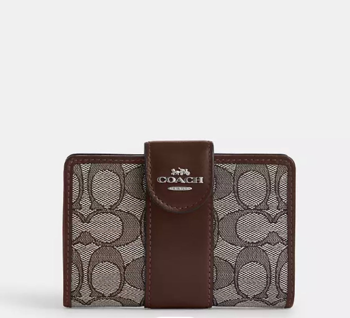Medium Corner Zip Wallet In Signature Canvas Orta boy cüzdan RENKLER➡️