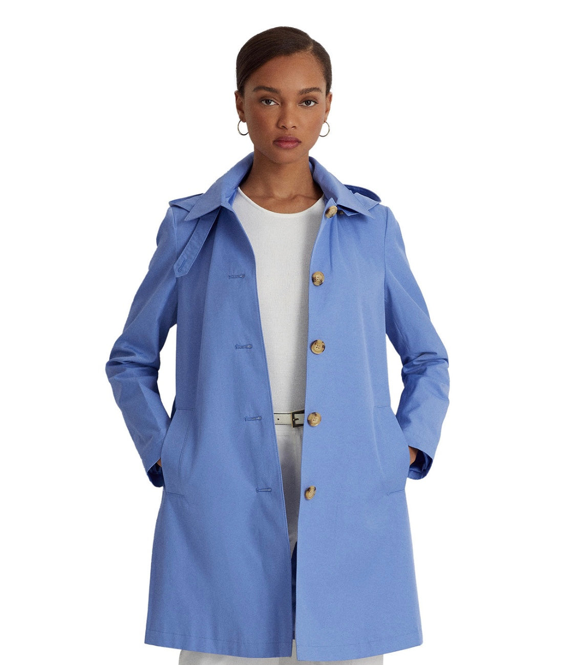 Ralph Lauren kapüşonlu trench coat