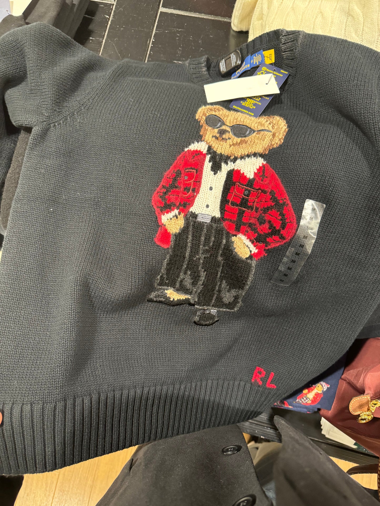 Ralph Lauren ayıcıklı kazak/Siyah