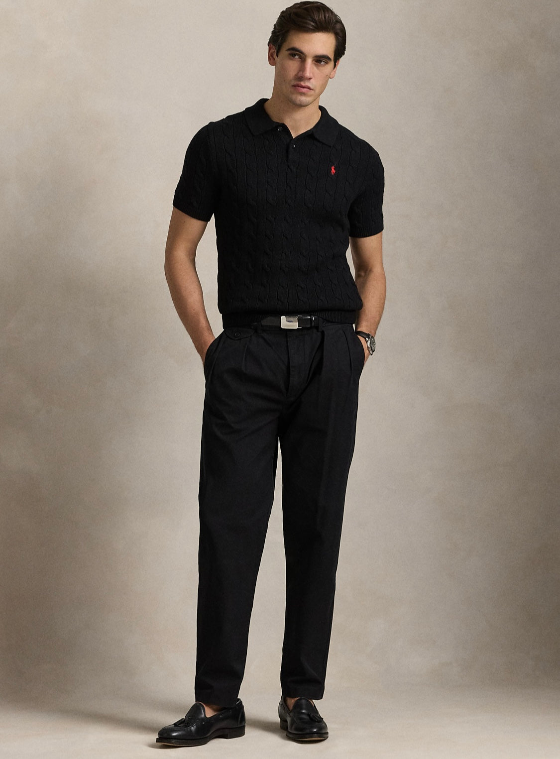 Ralph Lauren Erkek kısa kollu örgü kazak