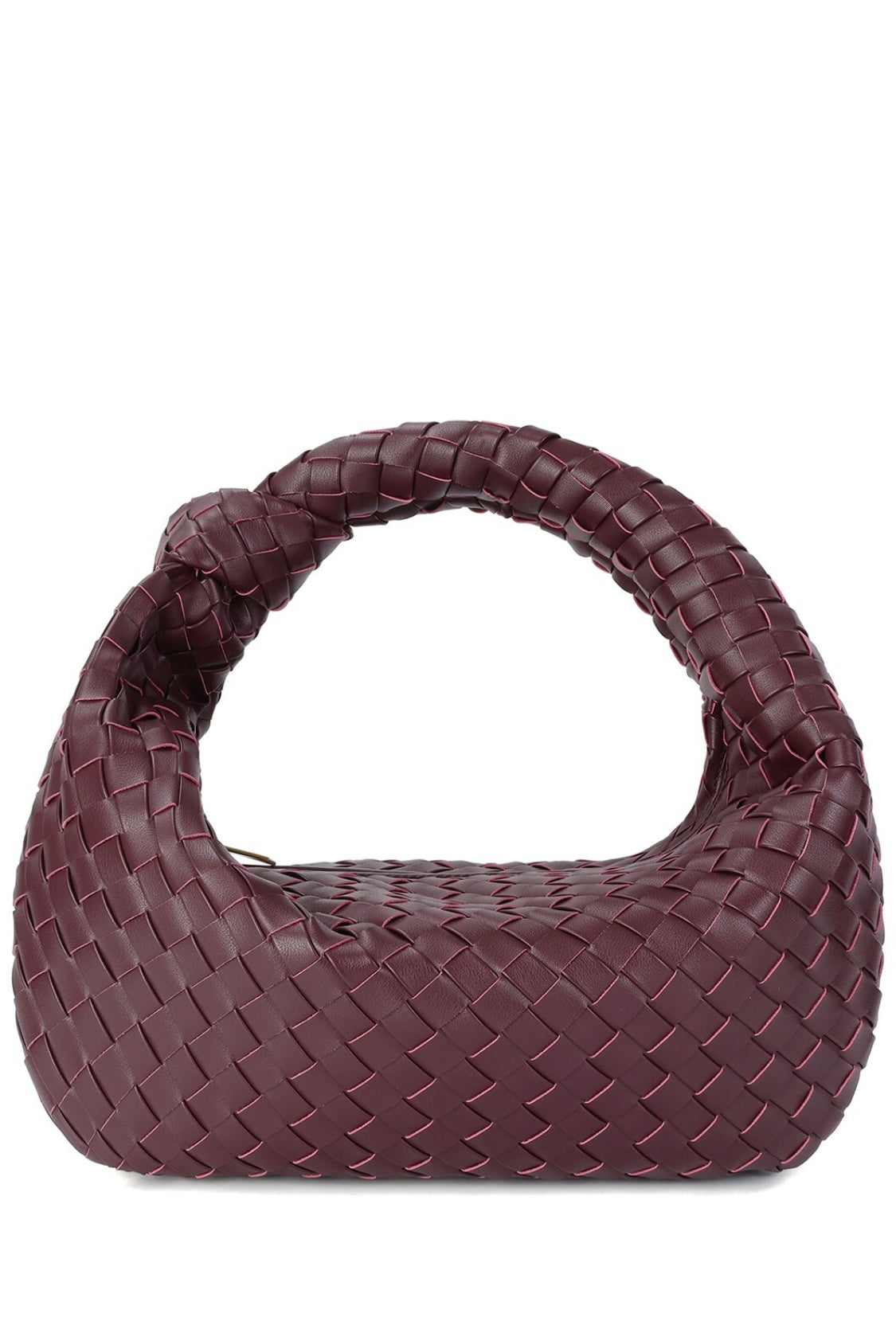 Large hand Woven Leather Pouch