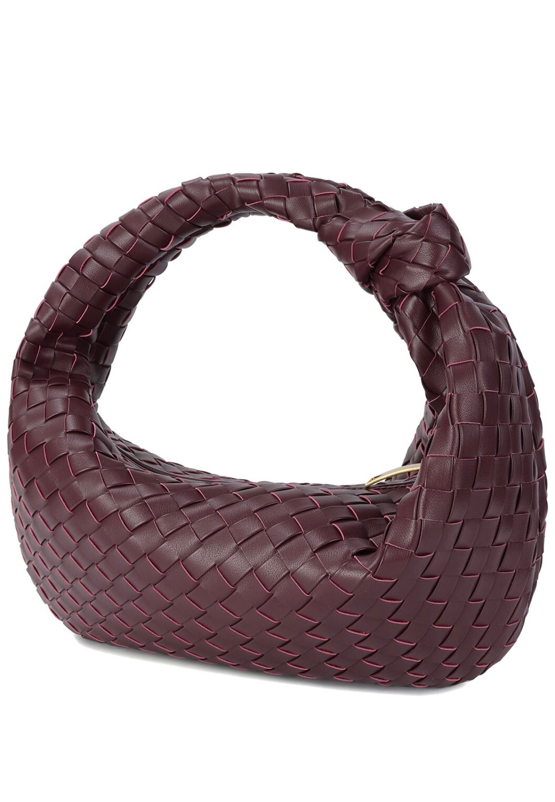 Large hand Woven Leather Pouch
