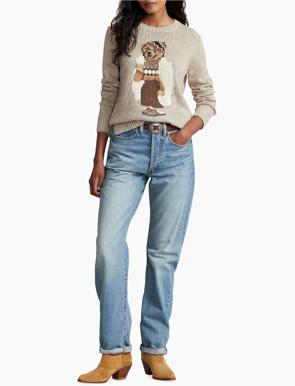 Ralph lauren ayıcıklı koton kazak