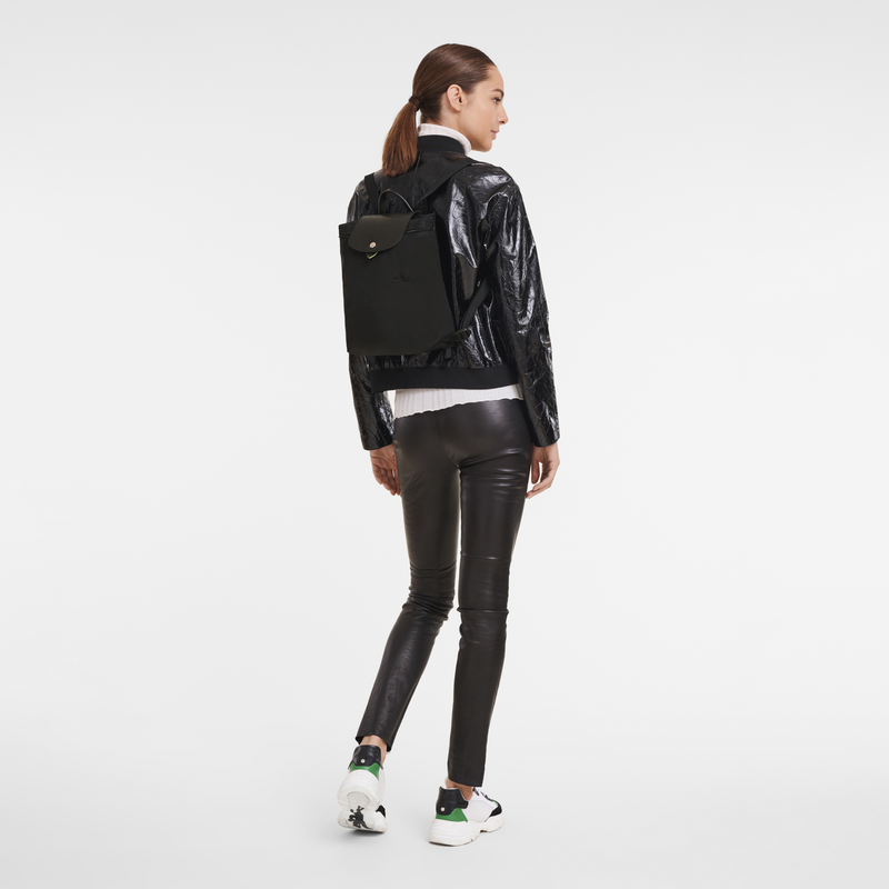 LE PLIAGE GREEN M BACKPACK BLACK