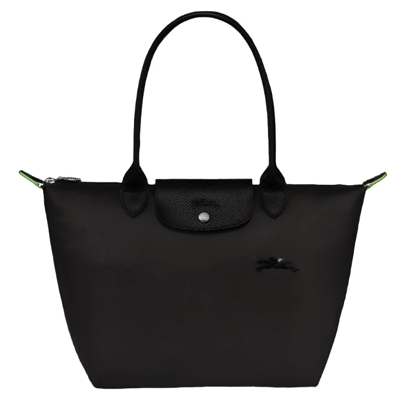 LE PLIAGE GREEN M TOTE BAG BLACK