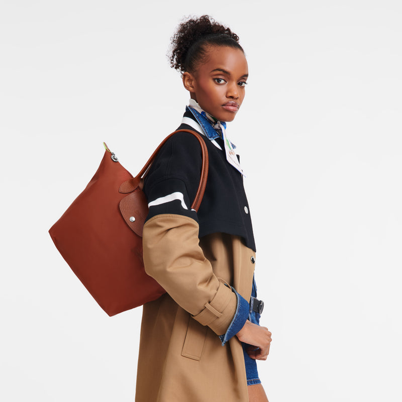 LE PLIAGE GREEN M TOTE BAG CHESTNUT