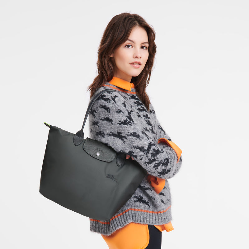 LE PLIAGE GREEN M TOTE BAG GRAPHITE