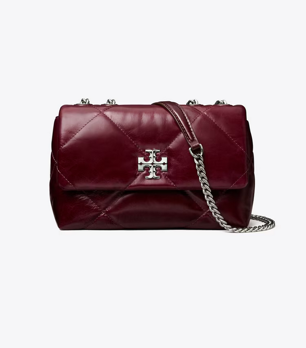 SMALL KIRA DIAMOND QUILT DISTRESSED SHOULDER BAG
