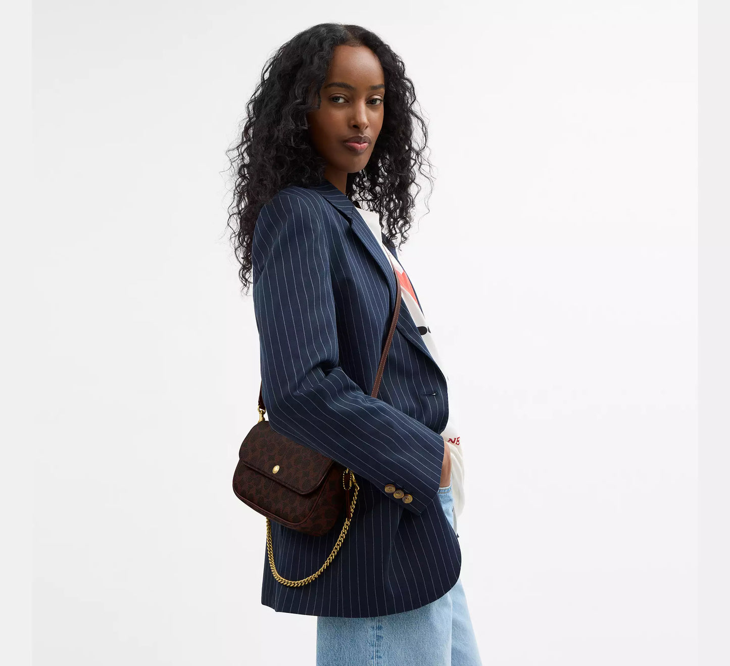 Brook Flap Chain Bag In Signature Canvas