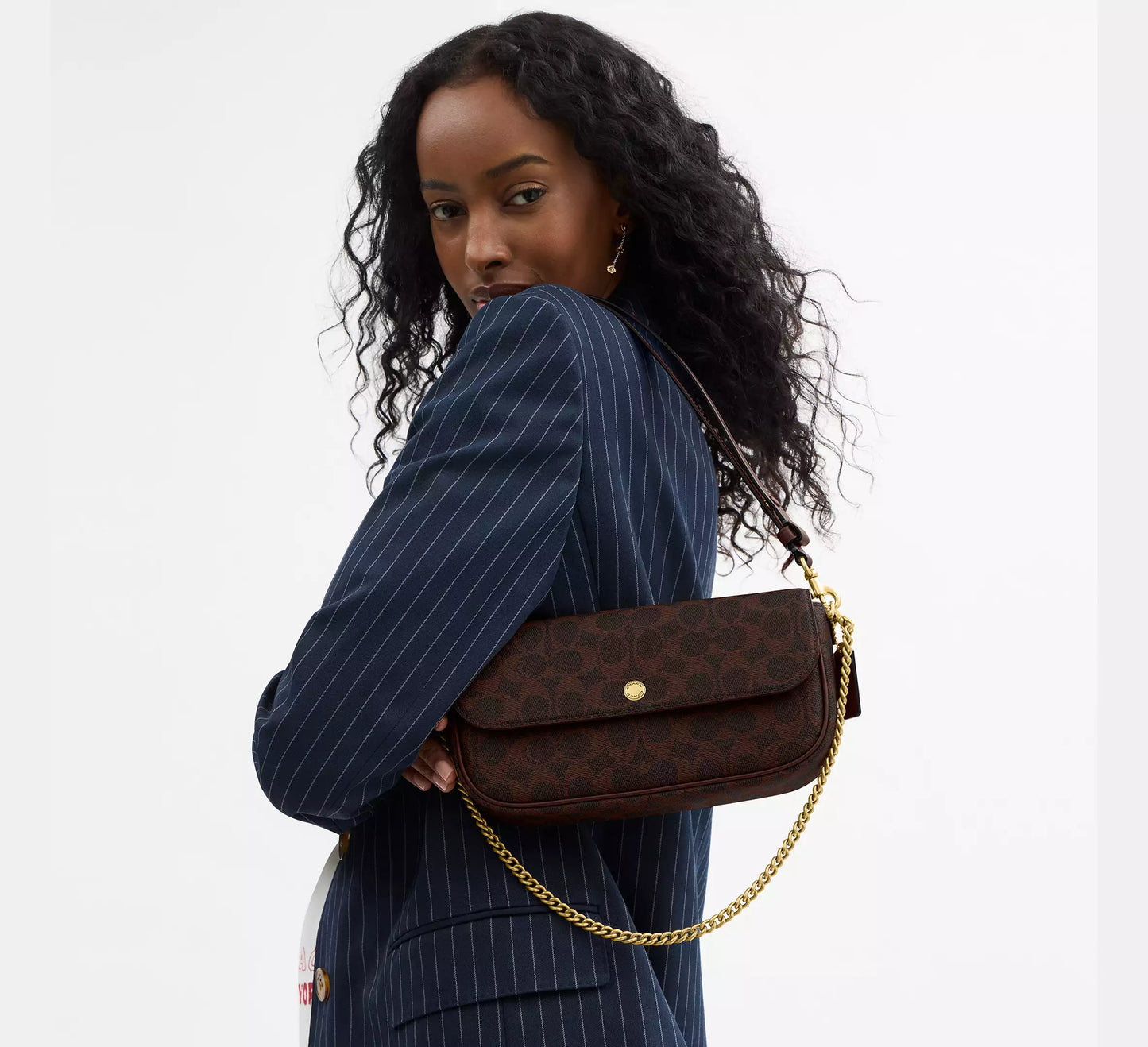 Brook Flap Chain Bag In Signature Canvas