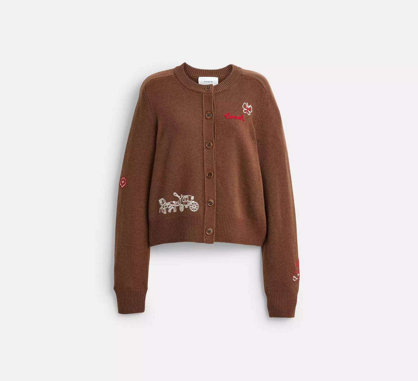 Playful Embroidered Cardigan