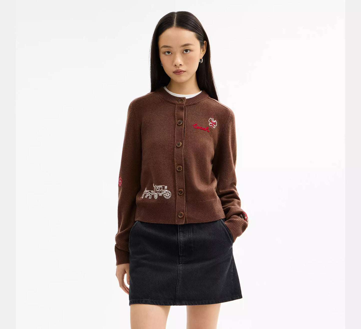 Playful Embroidered Cardigan