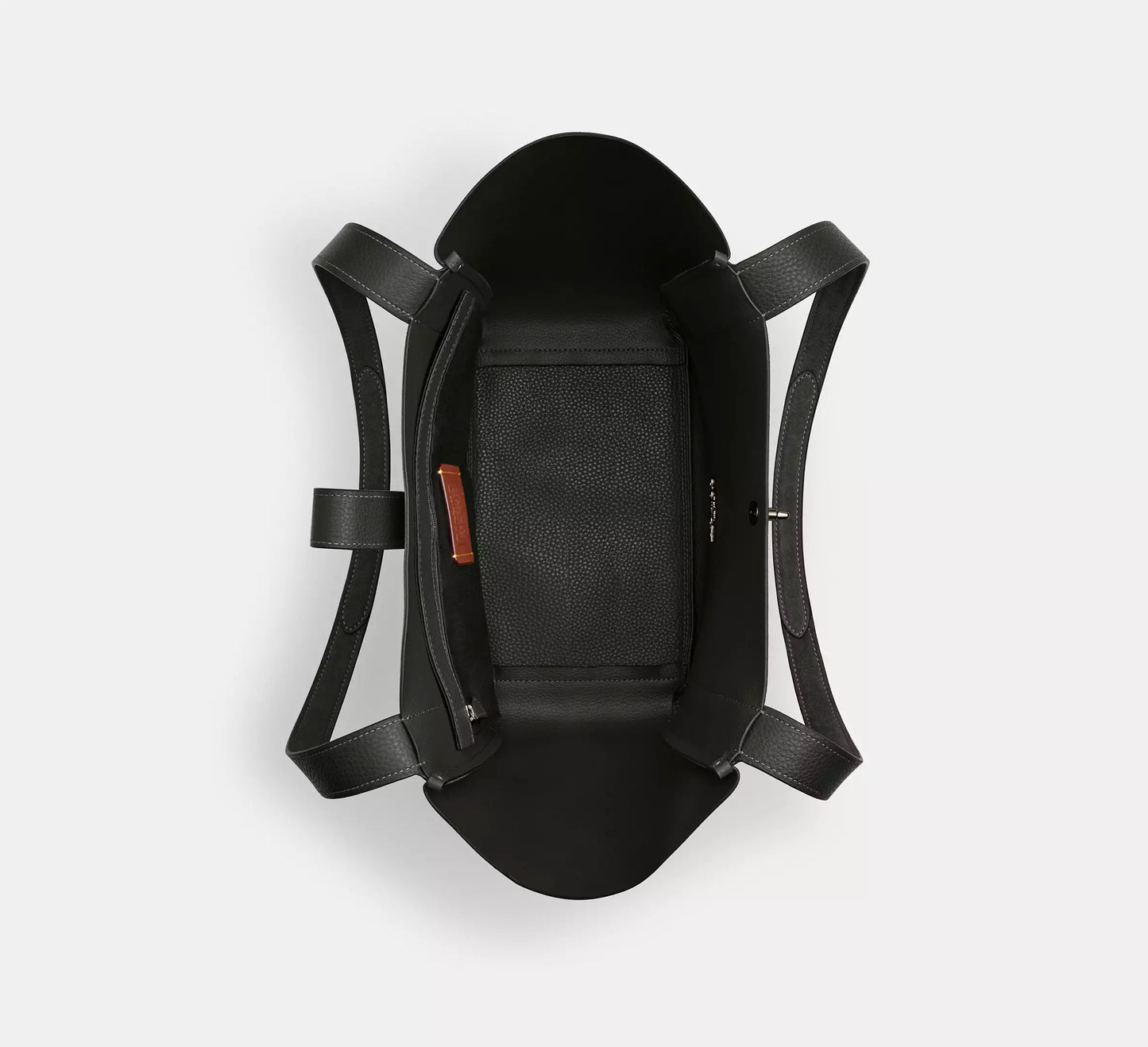 Hadley Turnlock Tote Bag Suede