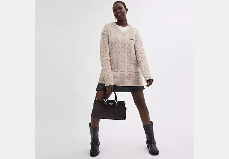 Georgia Satchel Bag In Signature Canvas