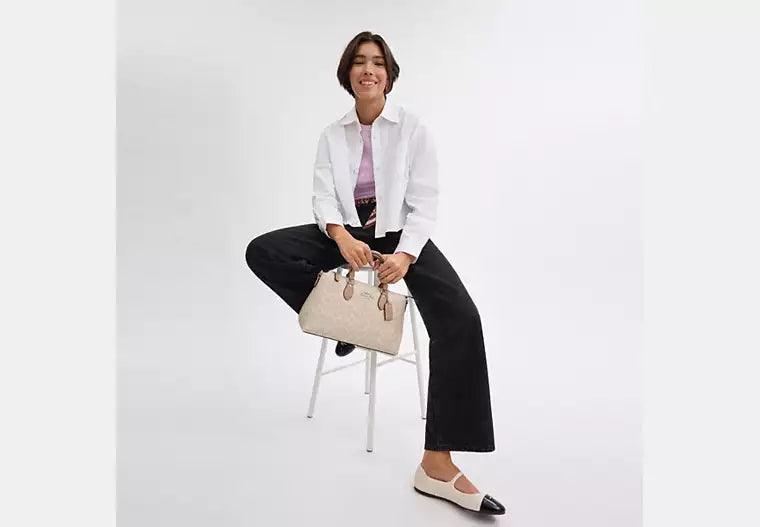 Georgia Satchel Bag In Signature Canvas