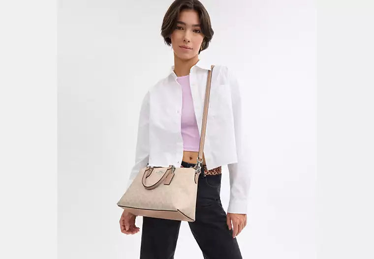 Georgia Satchel Bag In Signature Canvas