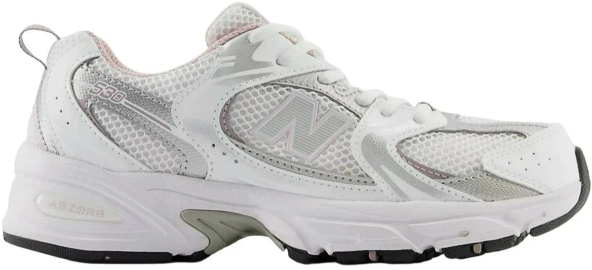 530 Big Kid White Century Pink