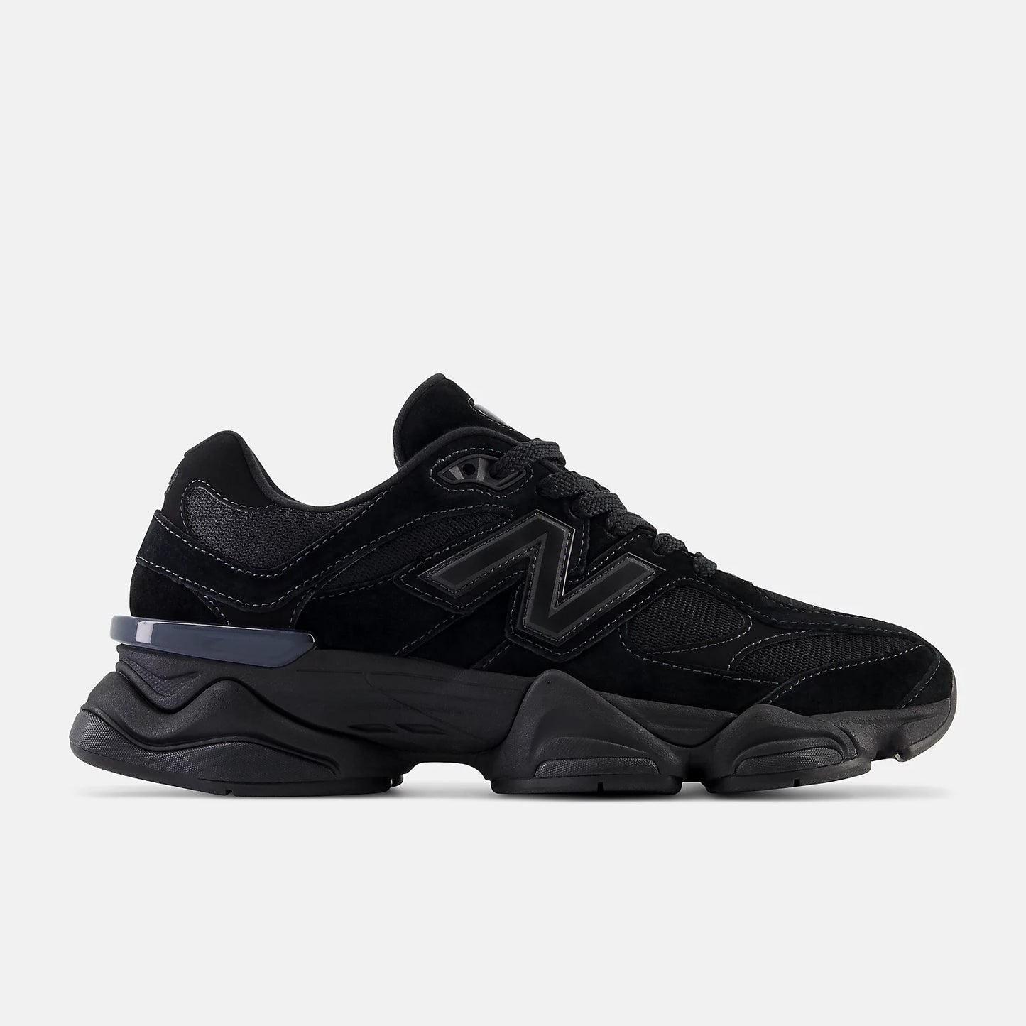 9060 Triple Black Suede