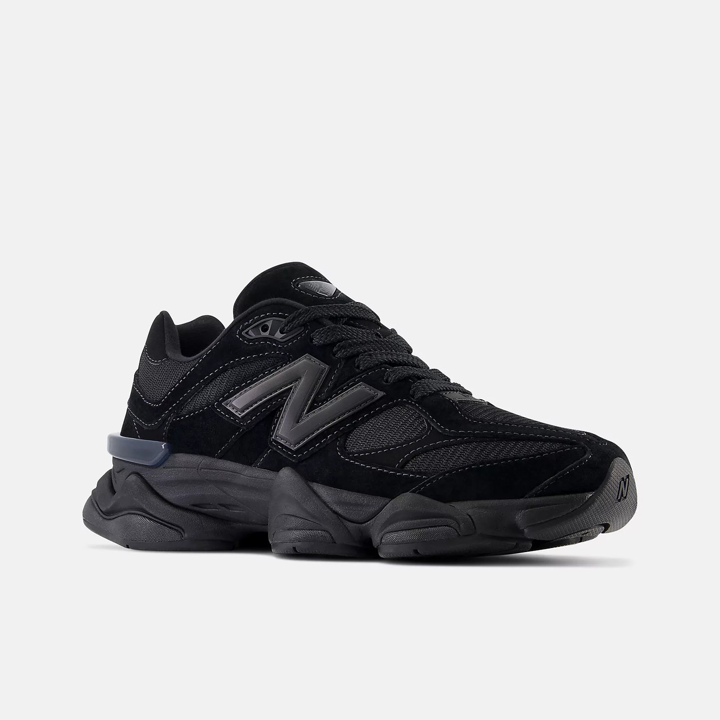 9060 Triple Black Suede
