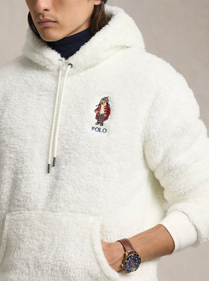 Erkek kapusonlu teddy sweatshirt