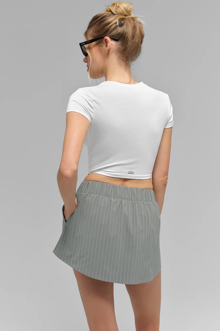 ALO YOGA Pinstripe Daylight Mini Skirt RENKLER➡️