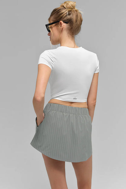 ALO YOGA Pinstripe Daylight Mini Skirt RENKLER➡️
