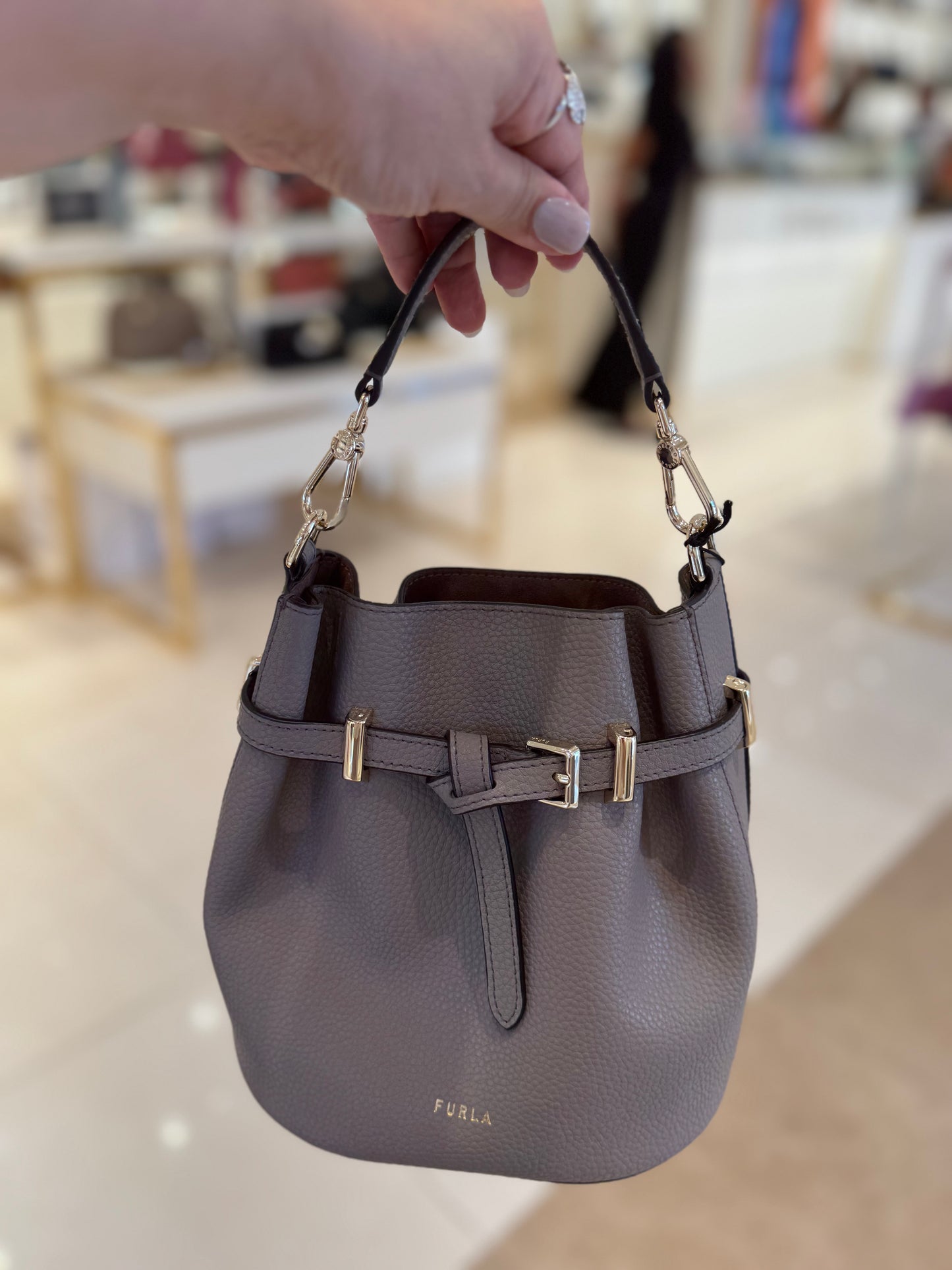 FURLA Aura mini bucket kemerli crossbody RENKLER➡️