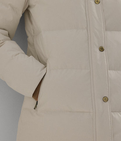 Women's Faux-Fur Hooded Puffer mont