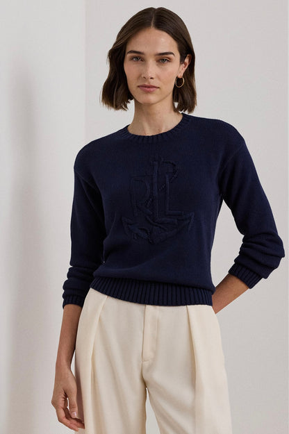 Ralph Lauren gemi çapa desenli kazak Renkler➡️