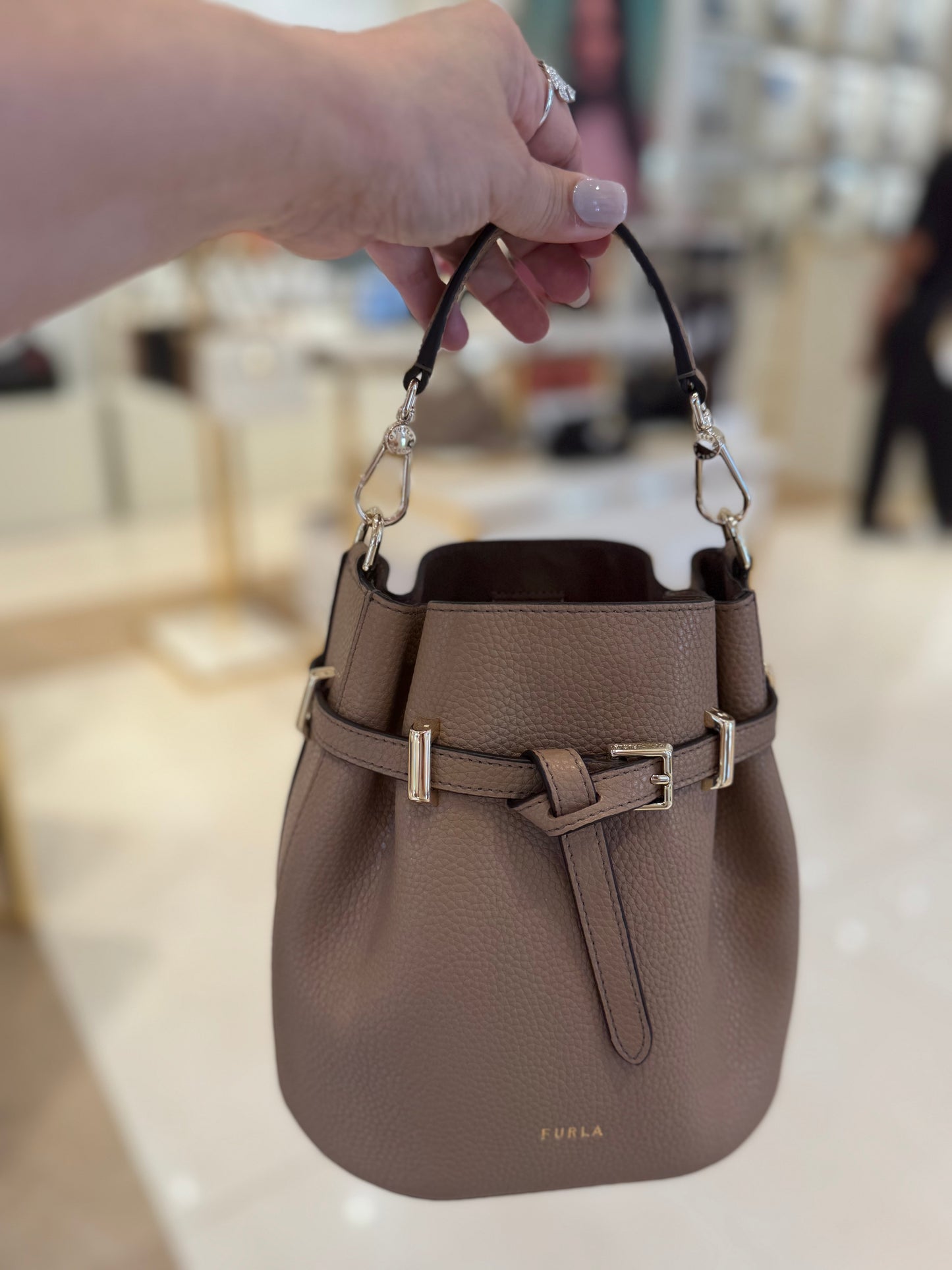 FURLA Aura mini bucket kemerli crossbody RENKLER➡️