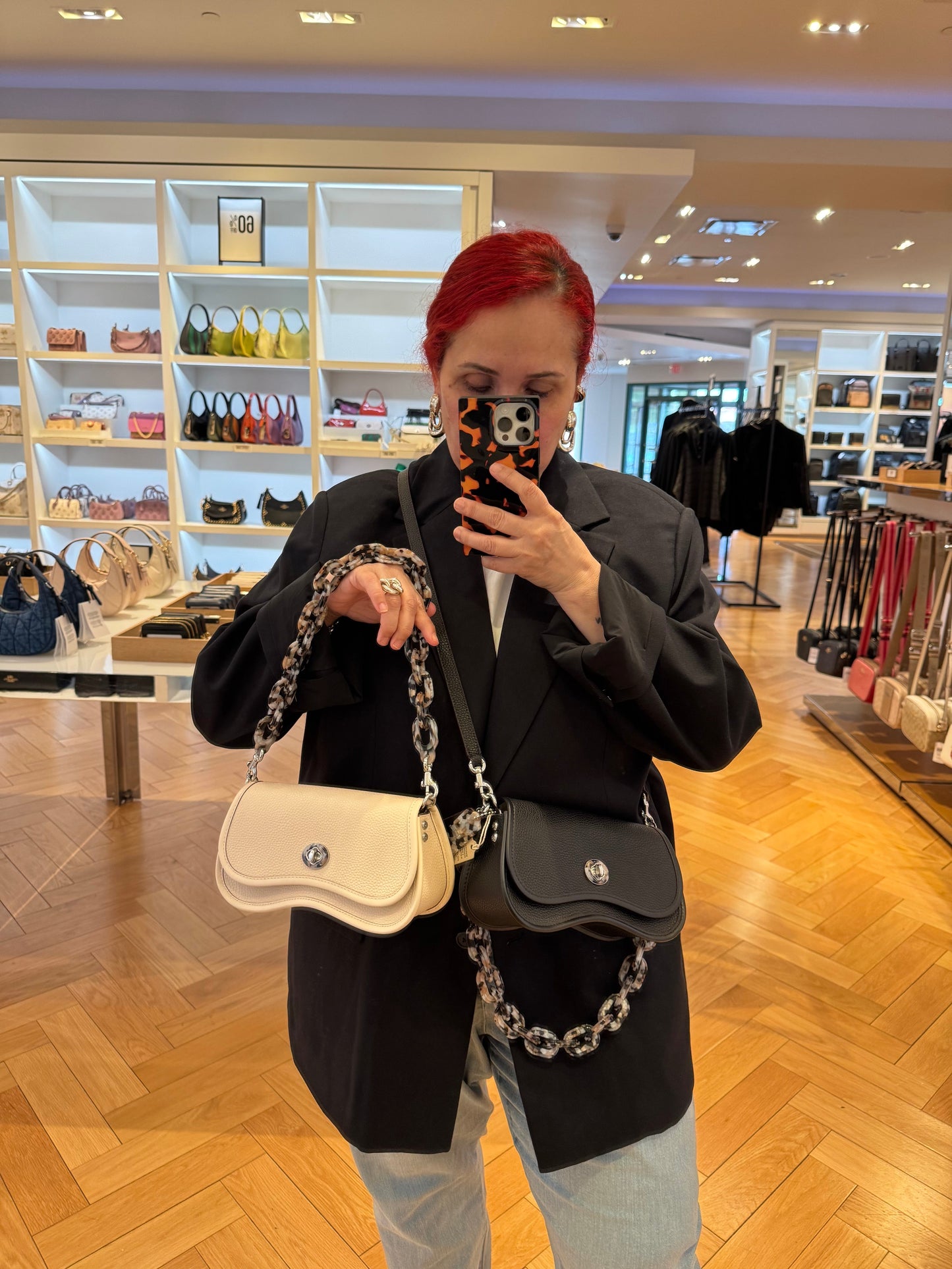 Coach Wavy Dinky Bag In Coachtopia Leather With Colorful Binding RENKLER➡️