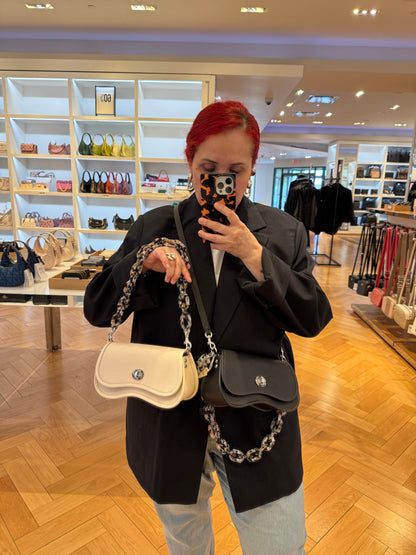 Coach Wavy Dinky Bag In Coachtopia Leather With Colorful Binding RENKLER➡️