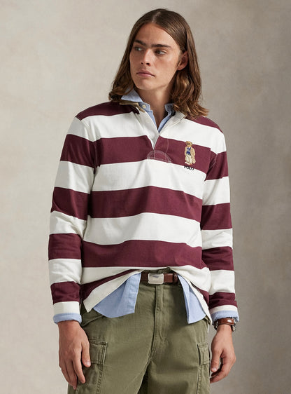 Ayıcıklı klasik fit Rugby Shirt