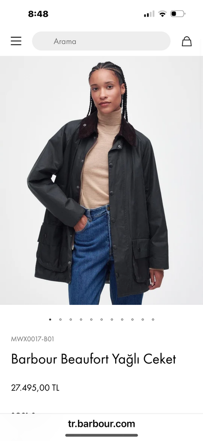 Barbour Beaufort Yağlı Ceket