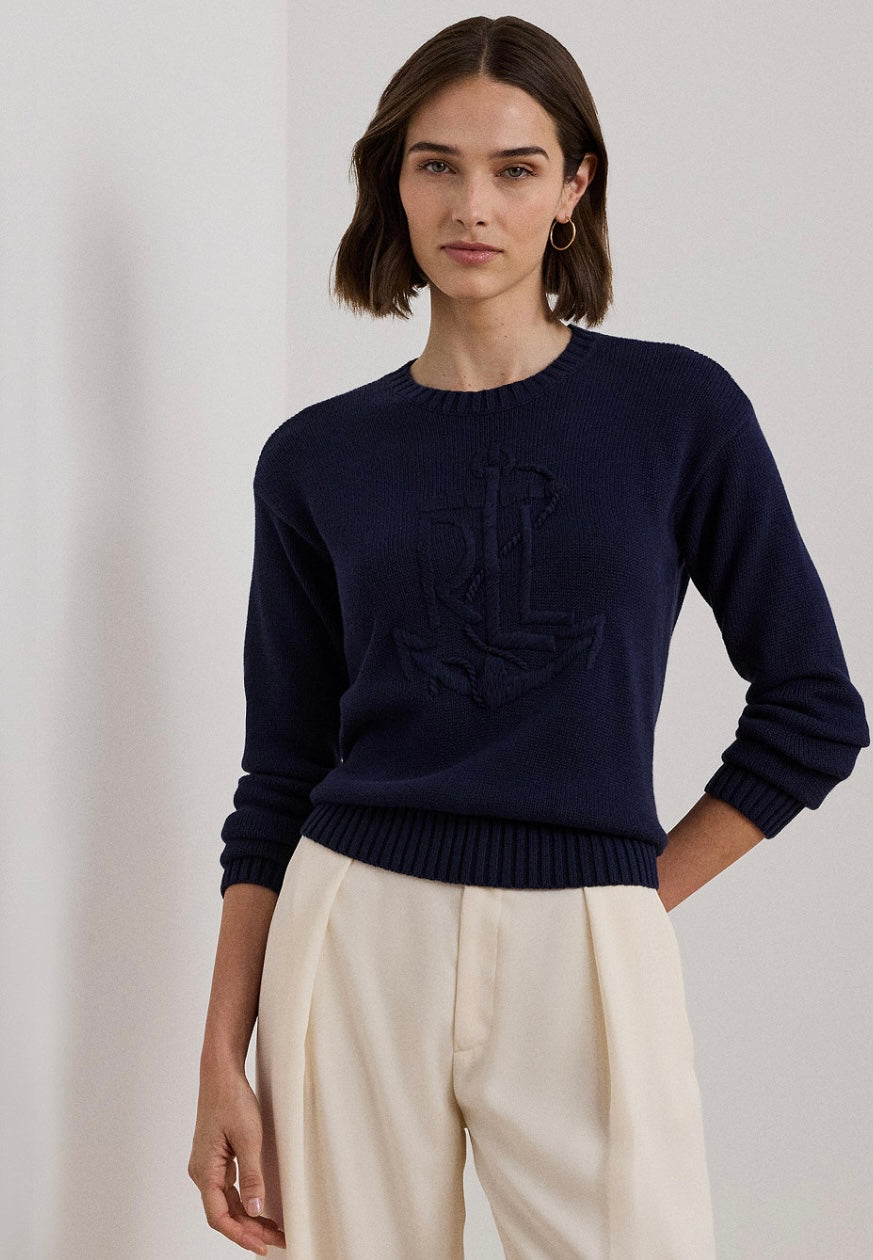 Ralph Lauren gemi çapa desenli kazak Renkler➡️